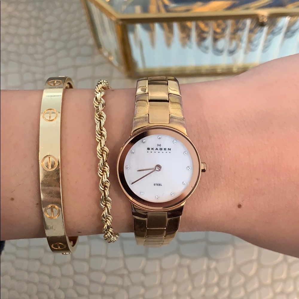 Skagen Denmark Rose Gold Watch